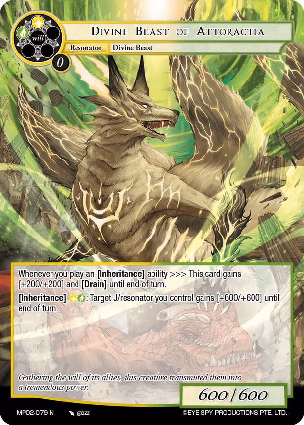 Divine Beast of Attoractia - Normal (MP02-079 N)