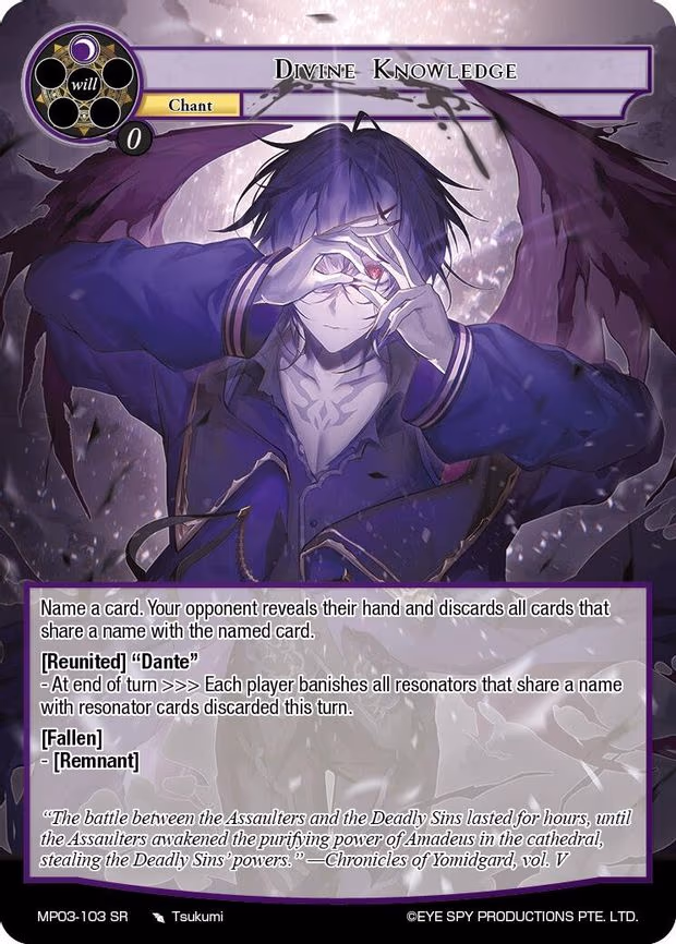 DIvine Knowledge - Super Rare (MP03-103 SR)