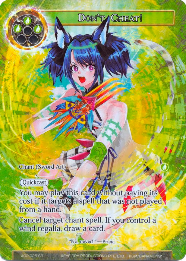 Don't Cheat! - Super Rare (AO2-025)