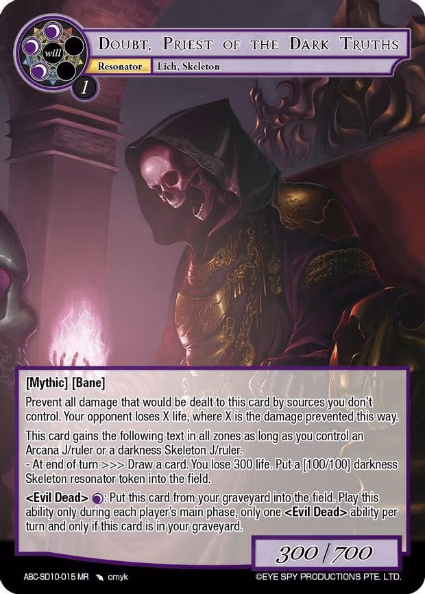 Doubt, Priest Of The Dark Truths - Marvel Rare (ABC-SD10-015 MR)