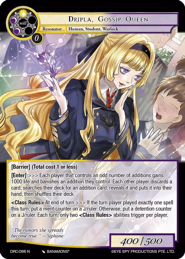 Dripla, Gossip Queen - Normal (DRC-066 N)