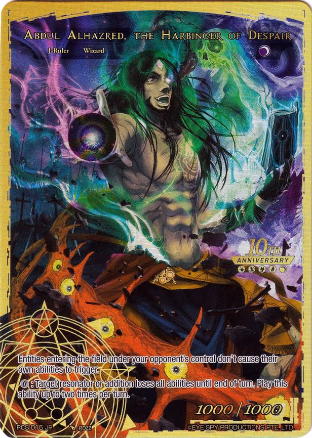 Ebony Prophet // Abdul Alhazred, the Harbinger of Despair - Ruler Rare (RCS-015 JR)