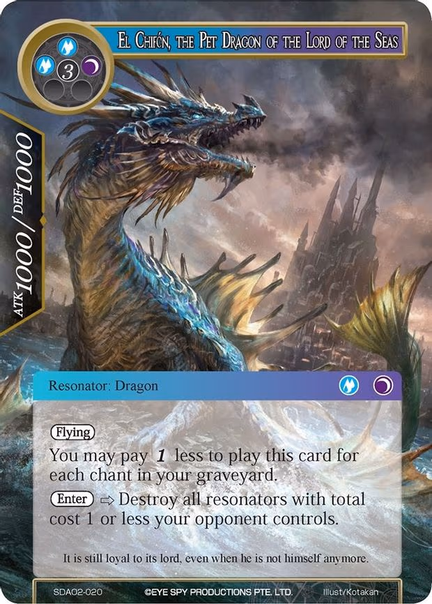 El Chifon, the Pet Dragon of the Lord of the Seas
