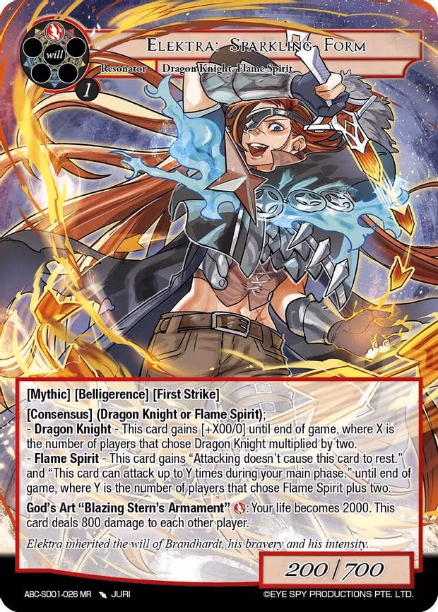 Elektra: Sparkling Form - Marvel Rare (ABC-SD01-026 MR)