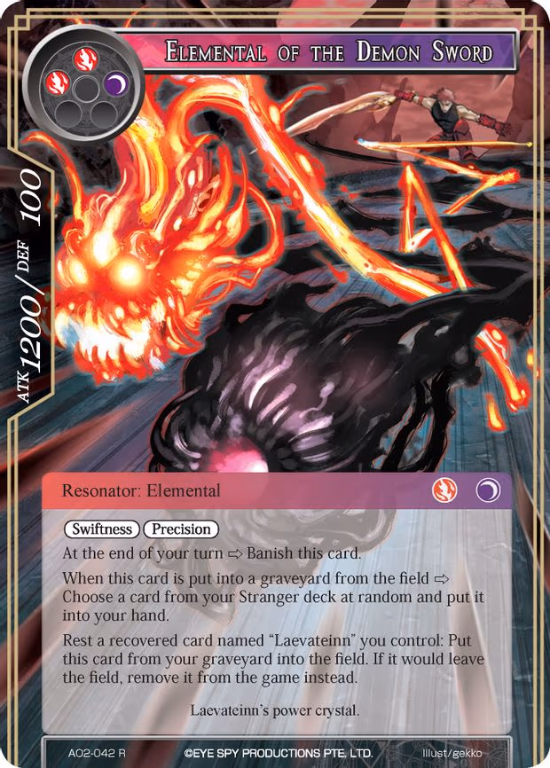Elemental of the Demon Sword - Rare (AO2-042)