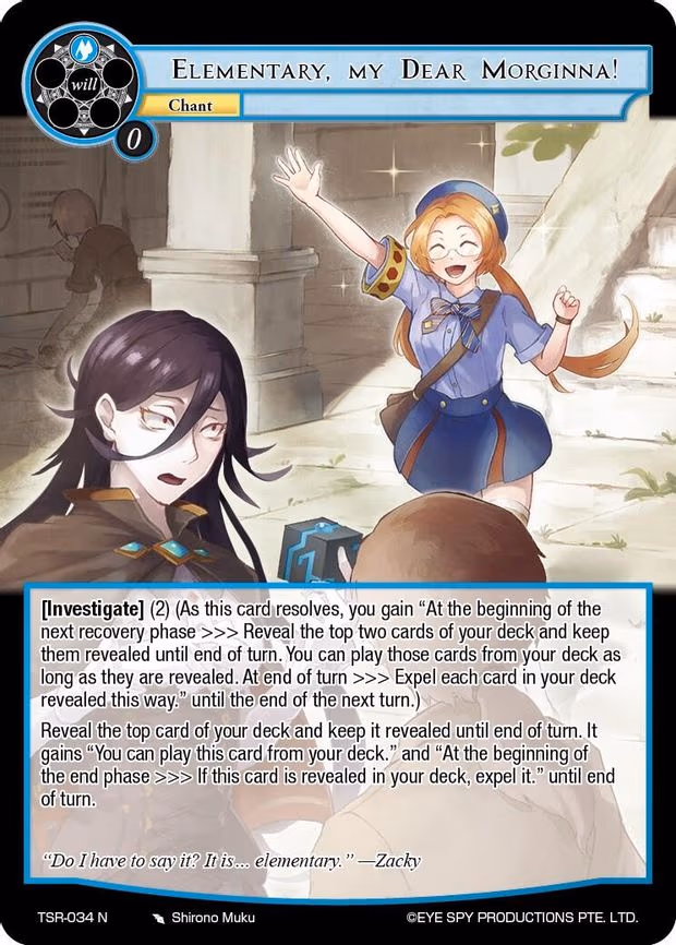 Elementary, my Dear Morginna! - Normal (TSR-034 N)
