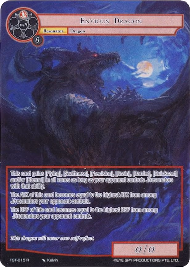 Envious Dragon - Rare (TST-015)
