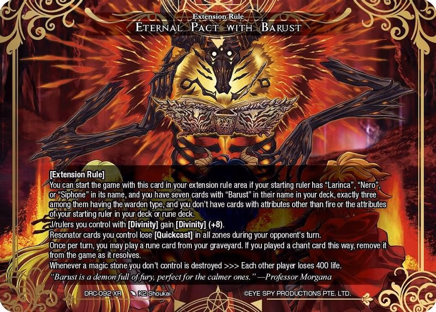 Eternal Pact with Barust - XR (DRC-092 XR)
