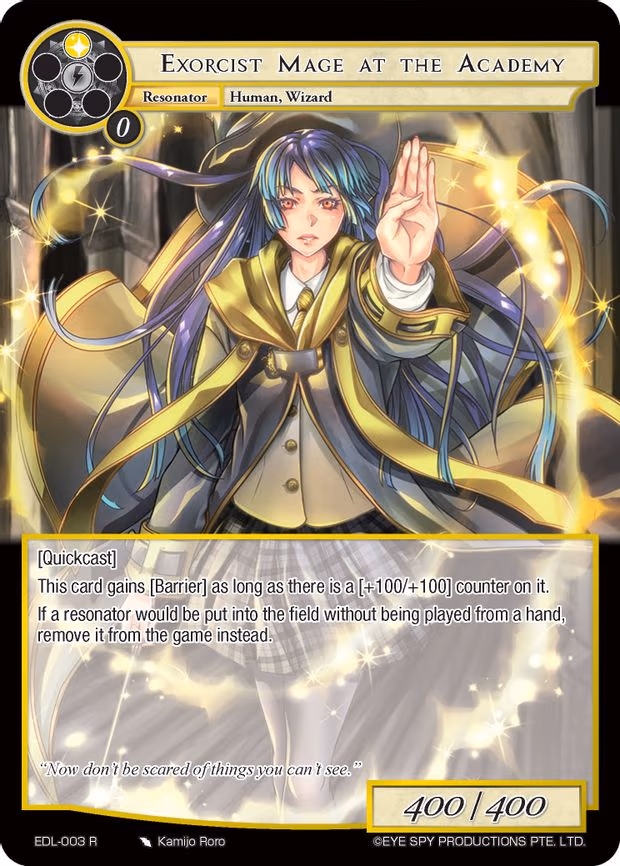 Exorcist Mage at the Academy - Rare (EDL-003)