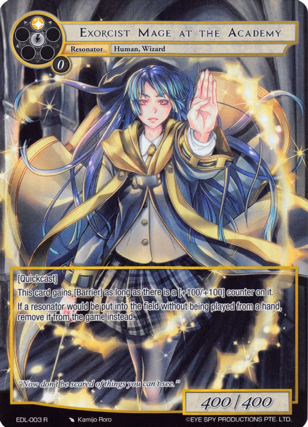 Exorcist Mage at the Academy - Rare (EDL-003)