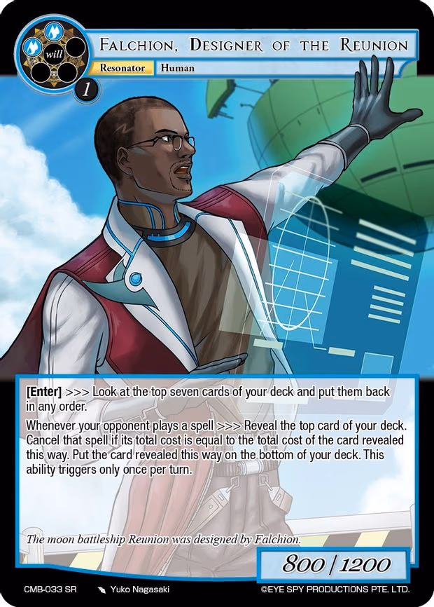 Falchion, Designer of the Reunion - Super Rare (CMB-033 SR)