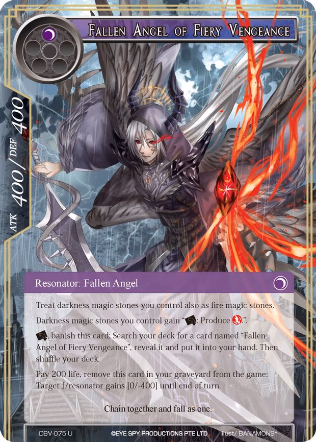 Fallen Angel of Fiery Vengeance - Uncommon (DBV-075)