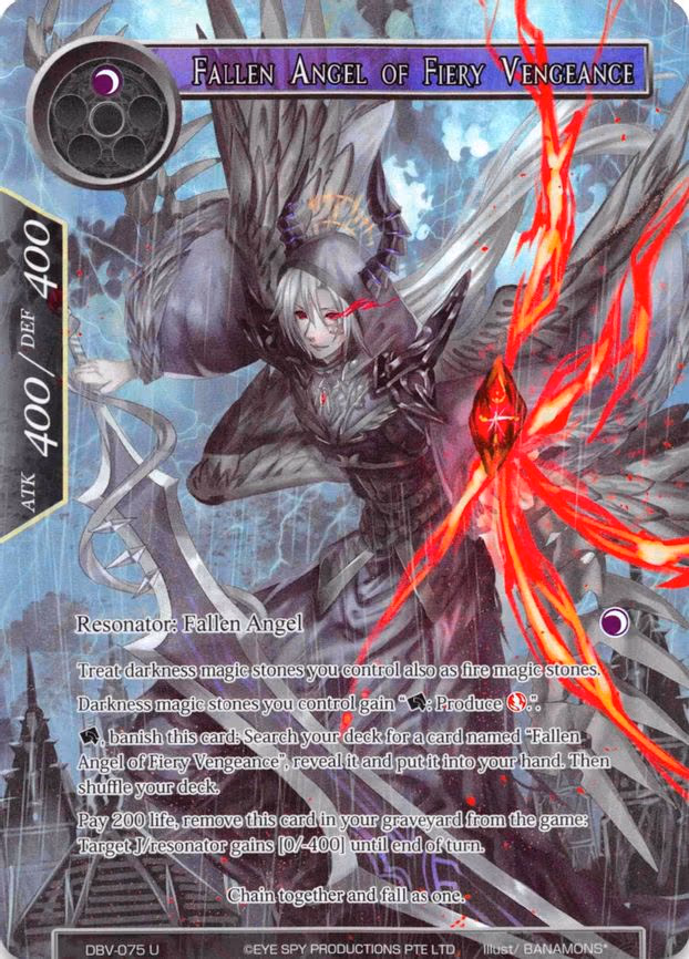 Fallen Angel of Fiery Vengeance - Uncommon (DBV-075)