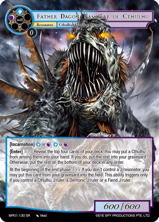 Father Dagon, Familiar of Cthulhu - Super Rare (MP01-130 SR)