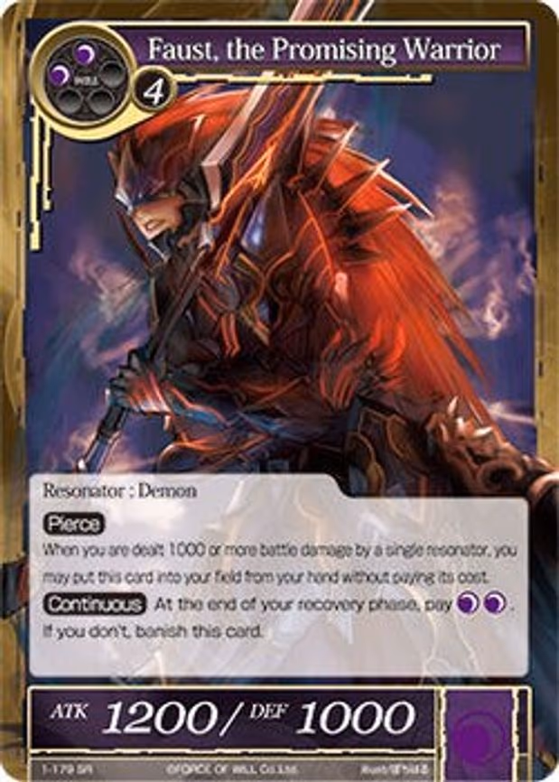 Faust, the Promising Warrior - Super Rare (1-179)