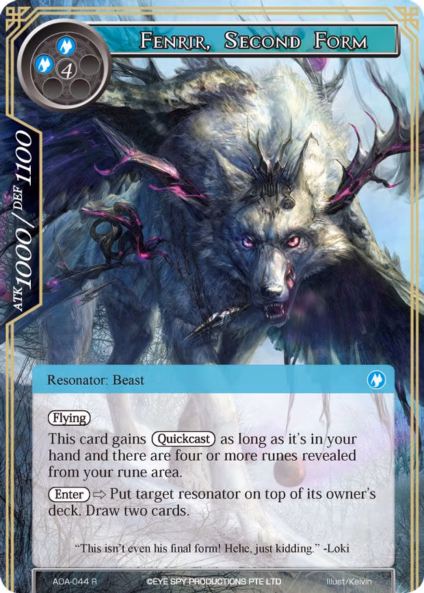 Fenrir, Second Form - Rare (AOA-044)