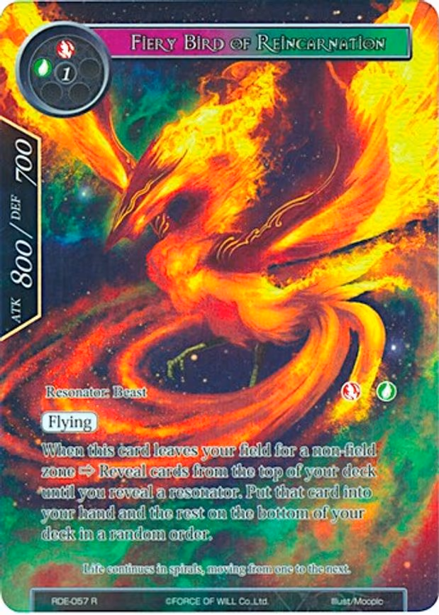 Fiery Bird of Reincarnation - Rare (RDE-057)