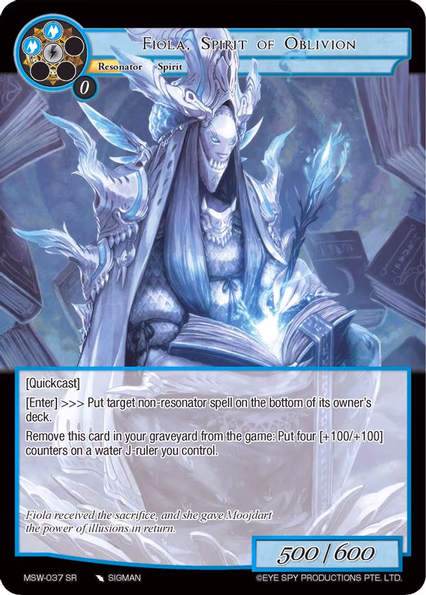 Fiola, Spirit of Oblivion - Super Rare (MSW-037)