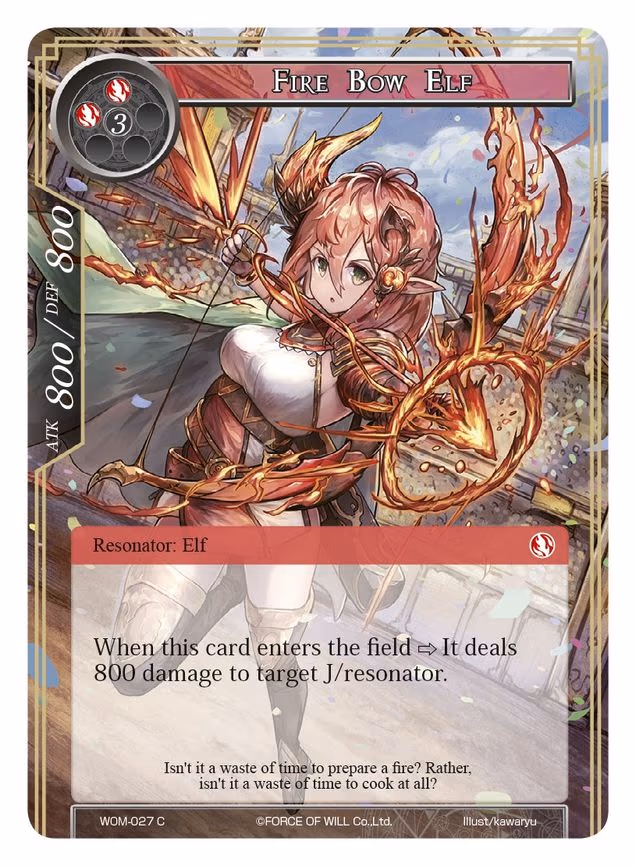 Fire Bow Elf - Common (WOM-027)