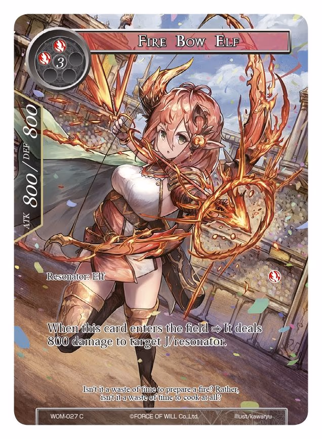 Fire Bow Elf - Common (WOM-027)