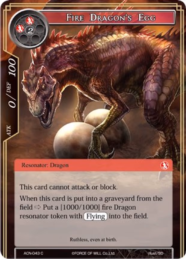 Fire Dragon's Egg - Common (ACN-043)