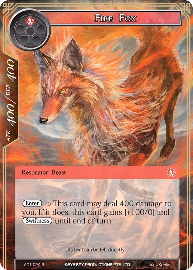 Fire Fox - Rare (AO1-024)