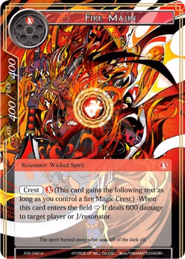 Fire Majin - Uncommon (ADK-042)