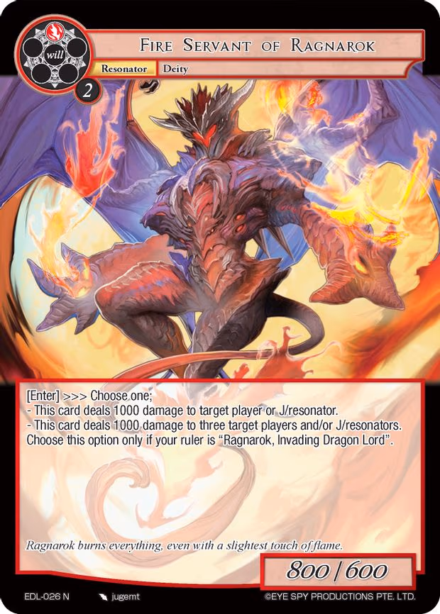 Fire Servant of Ragnarok - Normal (EDL-026)