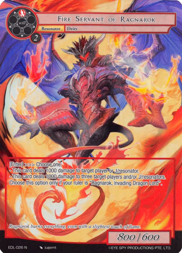 Fire Servant of Ragnarok - Normal (EDL-026)