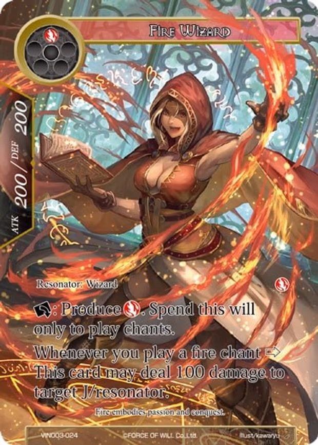 Fire Wizard - Rare (VIN003-024)