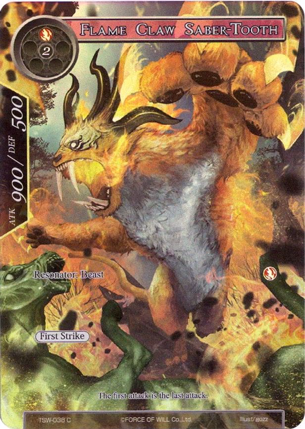 Flame Claw Saber-Tooth - Common (TSW-038)