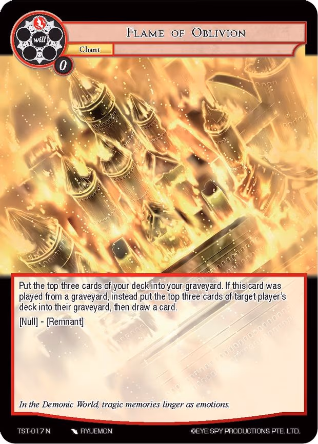 Flame of Oblivion - Normal (TST-017)