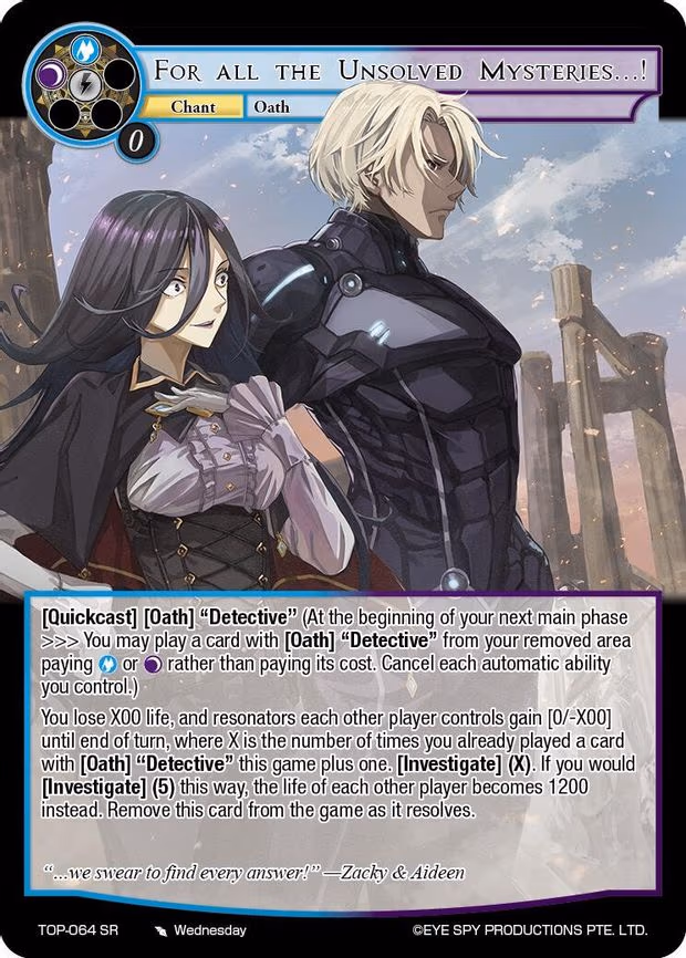 For all the Unsolved Mysteries - Super Rare (TOP-064 SR)