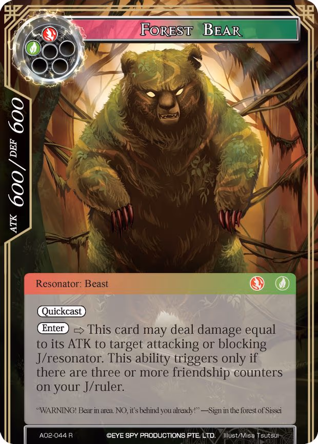 Forest Bear - Rare (AO2-044)