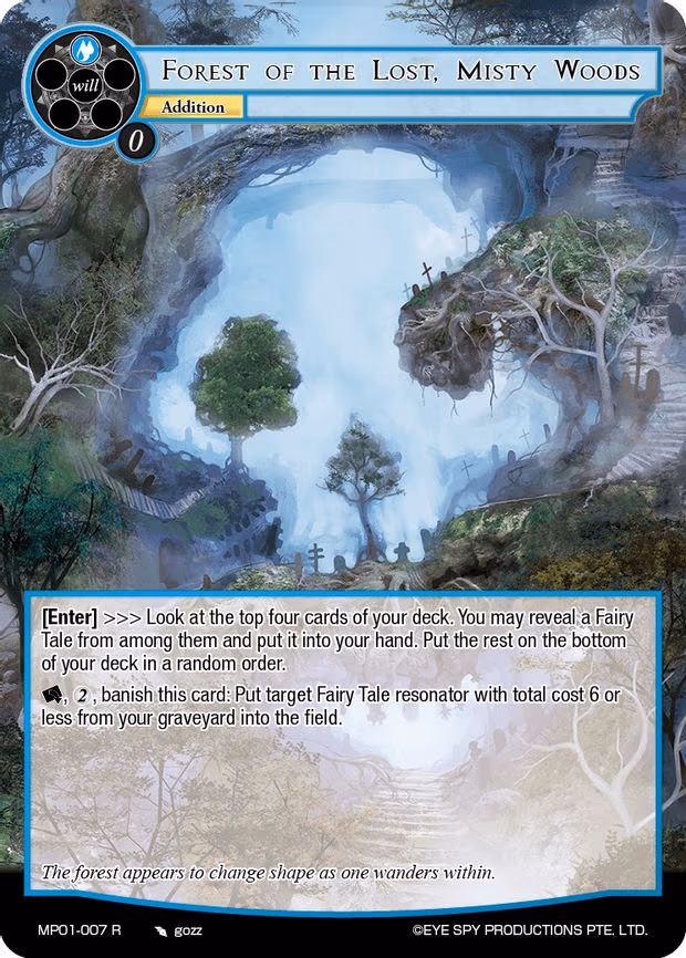 Forest of the Lost, Misty Woods - Rare (MP01-007 R)