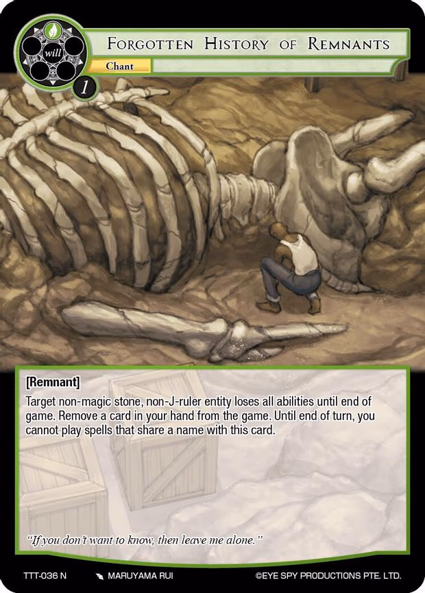 Forgotten History of Remnants - Normal (TTT-036 N)