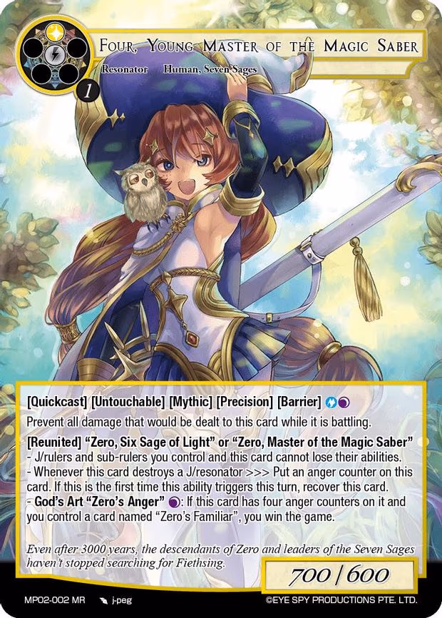 Four, Young Master of the Magic Saber - Marvel Rare (MP02-002 MR)