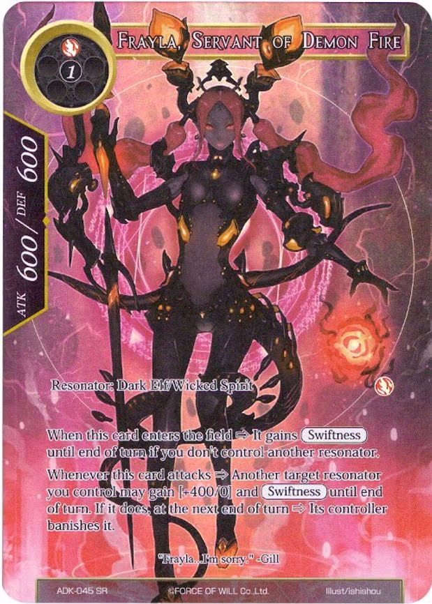 Frayla, Servant of Demon Fire - Super Rare (ADK-045)