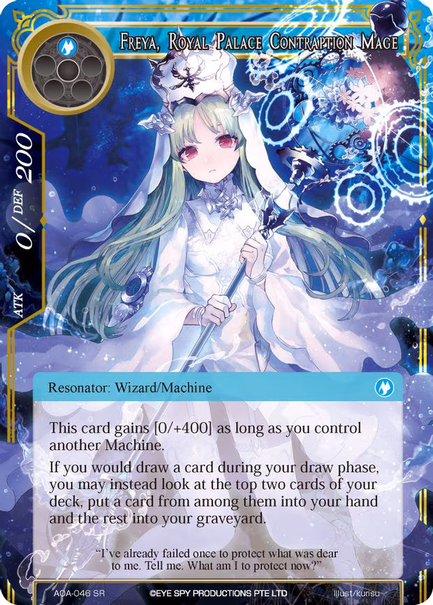 Freya, Royal Palace Contraption Mage - Super Rare (AOA-046)