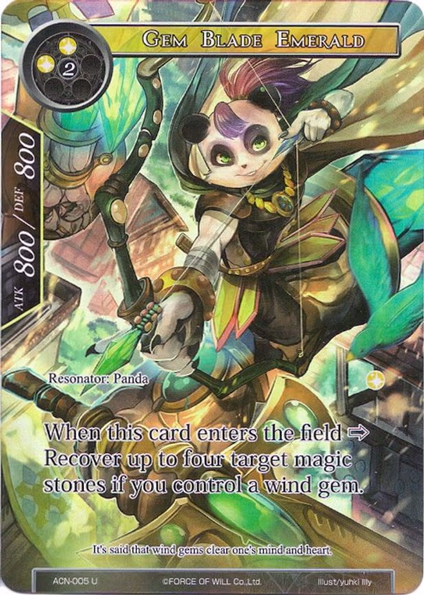 Gem Blade Emerald - Uncommon (ACN-005)