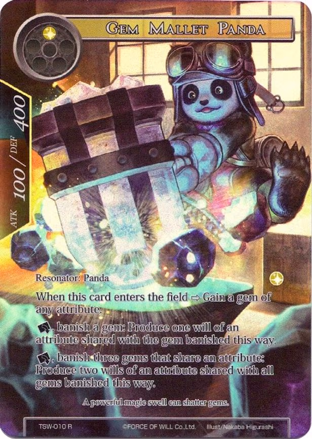 Gem Mallet Panda - Rare (TSW-010)