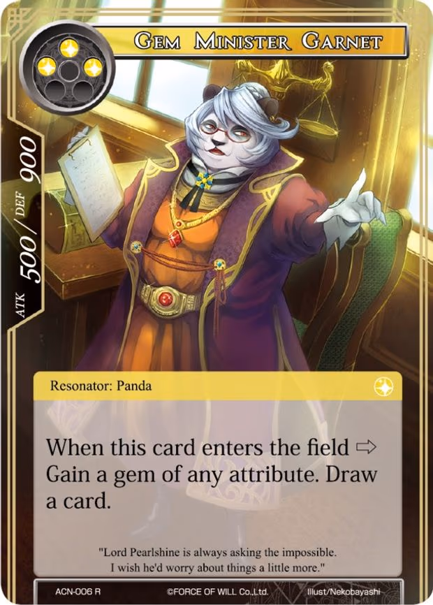 Gem Minister Garnet - Rare (ACN-006)