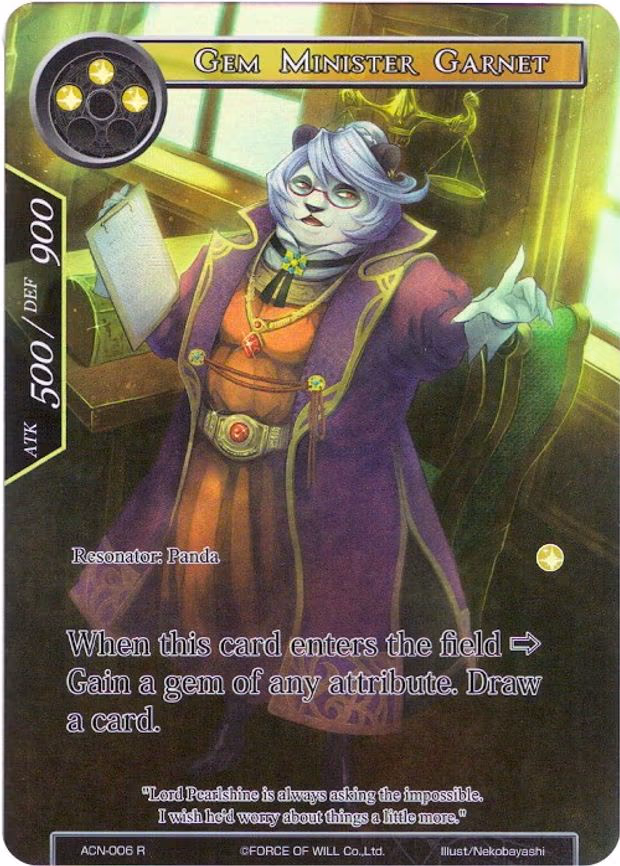 Gem Minister Garnet - Rare (ACN-006)