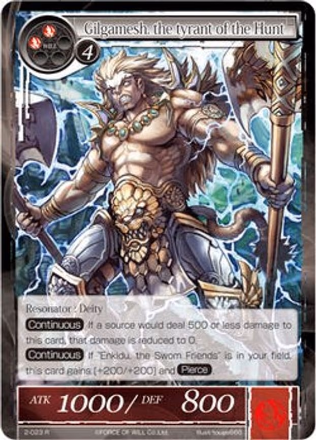 Gilgamesh, the Tyrant of the Hunt - Rare (2-023)