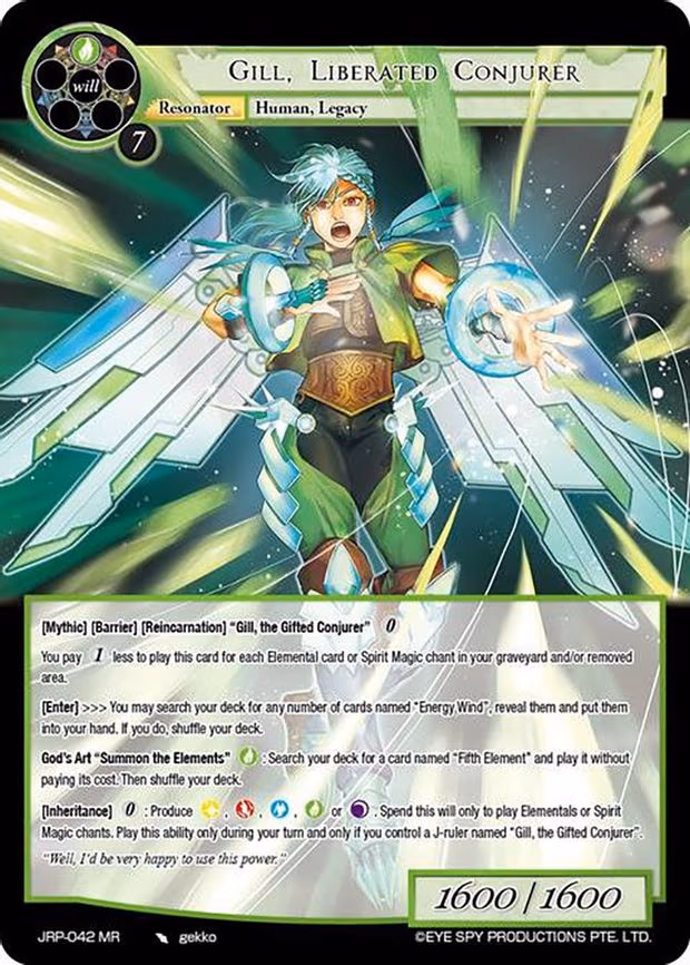 Gill, Liberated Conjurer - Marvel Rare (JRP-042 MR)