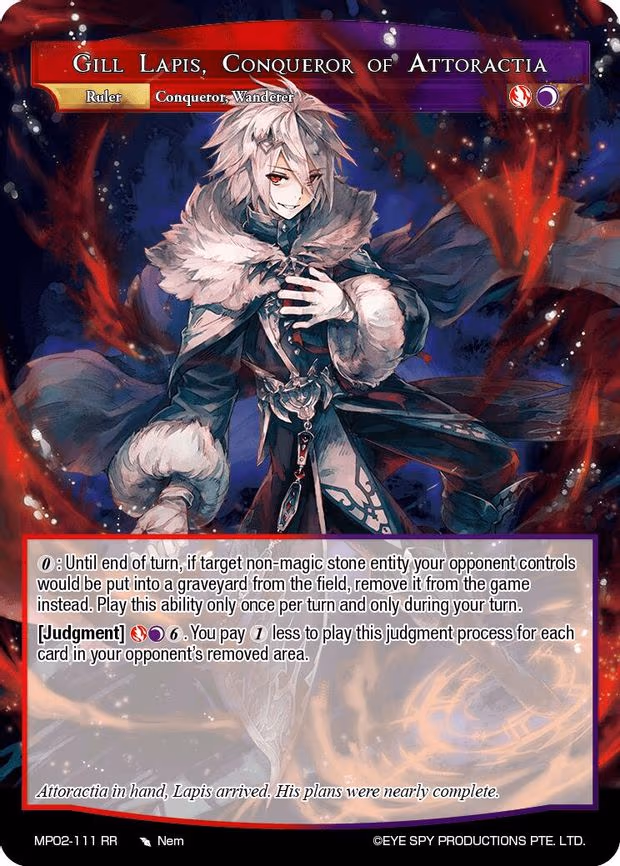 Gill Lapis, Conqueror of Attoractia // Gill Lapis, Rebel of Darkest Fires
