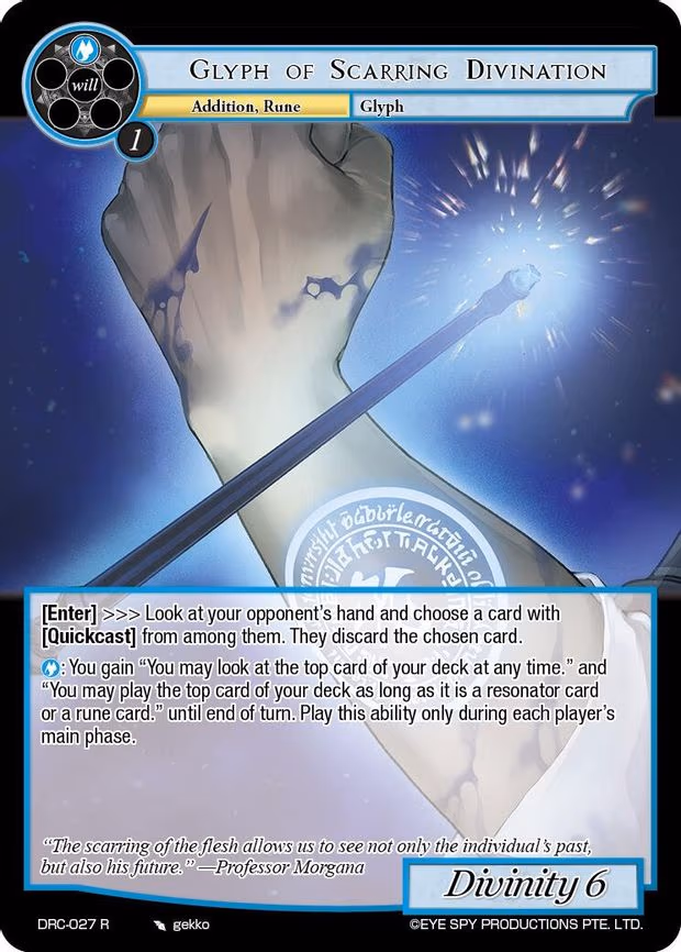 Glyph of Scarring Divination - Rare (DRC-027 R)
