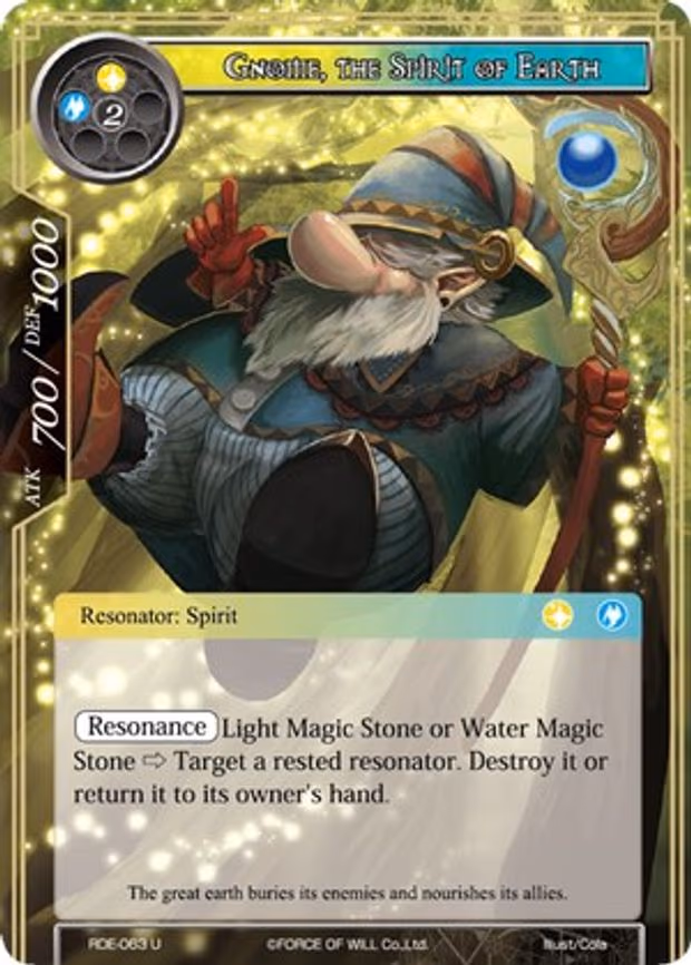 Gnome, the Spirit of Earth - Uncommon (RDE-063)