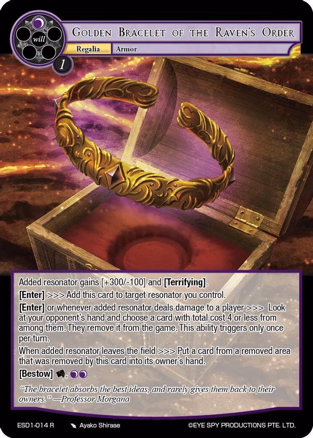Golden Bracelet of the Raven's Order