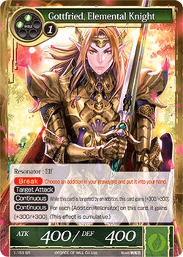 Gottfried, Elemental Knight - Super Rare (1-153)